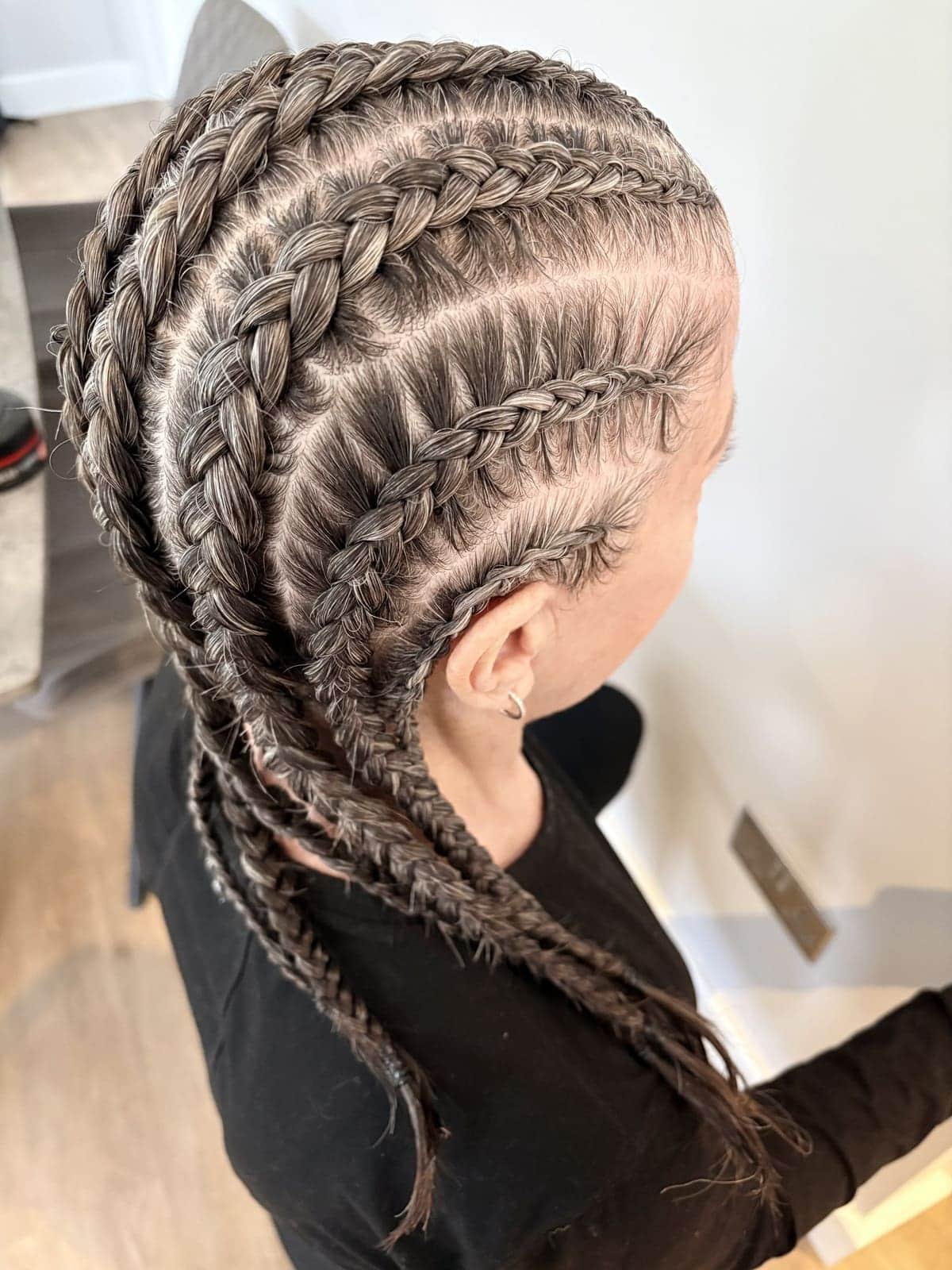 Multi-row cornrows